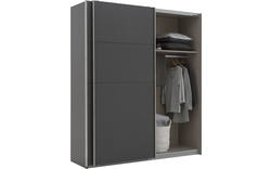 Goossens basic kledingkast miami grijs hoogwaardig meubelplaat - 8180319-A-07