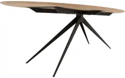 Goossens excellent eettafel uniek blank eiken - 8180337-06