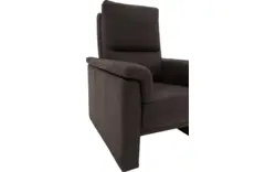 Goossens fauteuil pim bruin micro leer - 8180569-01