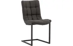 Goossens eetkamerstoel steven grijs microvezel - 8180731-02