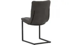 Goossens eetkamerstoel steven grijs microvezel - 8180731-02
