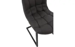 Goossens eetkamerstoel steven grijs microvezel - 8180731-02