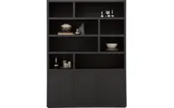 Goossens buffetkast barcelona zwart eiken - 8181001-01