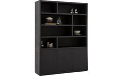 Goossens buffetkast barcelona zwart eiken - 8181001-01
