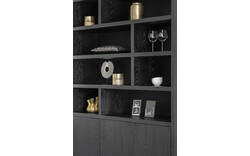 Goossens buffetkast barcelona zwart eiken - 8181001-01