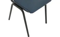 Goossens eetkamerstoel chaplin blauw leer - 8181080-04
