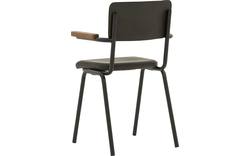 Goossens eetkamerstoel chaplin groen leer - 8181082-03