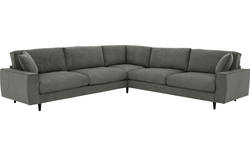 Goossens hoekbank jonas grijs stof - 8181093-1456-10