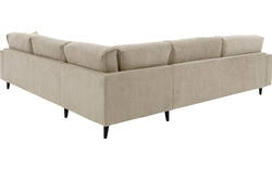Goossens hoekbank jonas beige stof - 8181093-1459-10