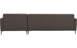 Goossens loungebank key west bruin stof - 8181098-370-01-gespiegeld