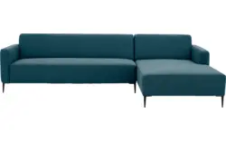 Goossens loungebank key west blauw stof - 8181098-56-01-gespiegeld