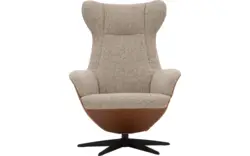 Goossens excellent relaxstoel avec bruin leer - 8181130-02