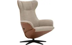 Goossens excellent relaxstoel avec bruin leer - 8181130-02