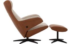 Goossens excellent relaxstoel avec bruin leer - 8181130-02