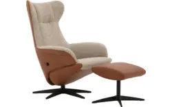 Goossens excellent relaxstoel avec bruin leer - 8181130-02