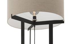 Goossens excellent vloerlamp morris zwart metaal - 8181137-01