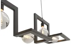 Goossens hanglamp anouk zwart metaal - 8181138-04