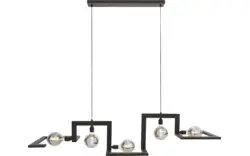 Goossens hanglamp anouk zwart metaal - 8181138-04