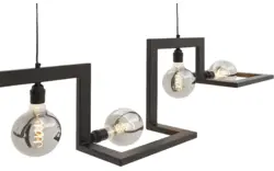 Goossens hanglamp anouk zwart metaal - 8181138-04