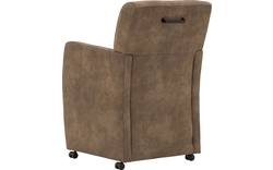 Goossens eetkamerstoel alex bruin microvezel - 8181155-03