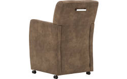 Goossens eetkamerstoel alex bruin microvezel - 8181155-031