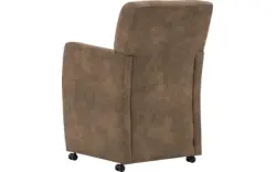 Goossens eetkamerstoel alex bruin microvezel - 8181155-02