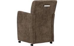 Goossens eetkamerstoel alex bruin microvezel - 8181157-03