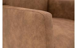Goossens eetkamerstoel alex bruin microvezel - 8181158-02