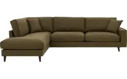 Goossens hoekbank jonas groen micro leer - 8181162-01