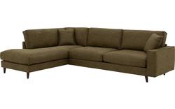 Goossens hoekbank jonas groen micro leer - 8181162-02