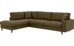 Goossens hoekbank jonas groen micro leer - 8181162-01