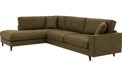 Goossens hoekbank jonas groen micro leer - 8181162-01