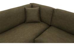 Goossens hoekbank jonas groen micro leer - 8181162-01