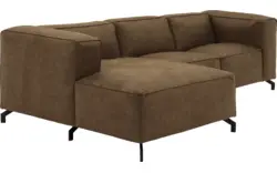 Goossens loungebank calvin groen micro leer - 8181170-626-01-gespiegeld