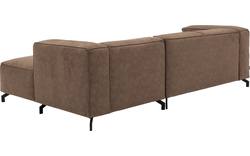 Goossens loungebank calvin bruin micro leer - 8181170-627-01