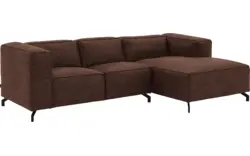 Goossens loungebank calvin bruin micro leer - 8181170-631-01