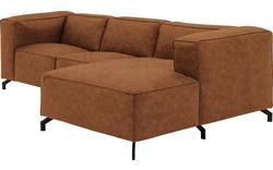 Goossens loungebank calvin bruin micro leer - 8181170-633-01