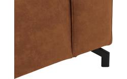 Goossens loungebank calvin bruin micro leer - 8181170-633-01-gespiegeld