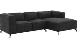 Goossens loungebank calvin grijs micro leer - 8181170-634-02