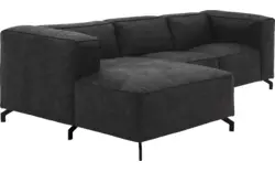 Goossens loungebank calvin grijs micro leer - 8181170-634-01-gespiegeld