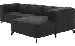 Goossens loungebank calvin grijs micro leer - 8181170-634-01