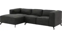 Goossens loungebank calvin grijs micro leer - 8181170-635-01-gespiegeld