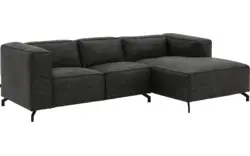 Goossens loungebank calvin grijs micro leer - 8181170-635-01