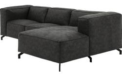 Goossens loungebank calvin grijs micro leer - 8181170-635-01