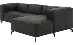 Goossens loungebank calvin grijs micro leer - 8181170-635-01