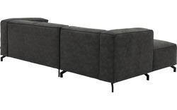 Goossens loungebank calvin grijs micro leer - 8181170-635-01-gespiegeld