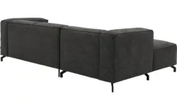 Goossens loungebank calvin grijs micro leer - 8181170-635-01-gespiegeld
