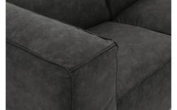 Goossens loungebank calvin grijs micro leer - 8181170-635-01