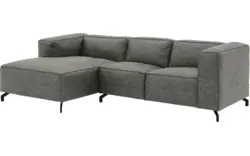 Goossens loungebank calvin grijs micro leer - 8181170-636-01-gespiegeld