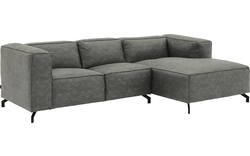 Goossens loungebank calvin grijs micro leer - 8181170-636-01